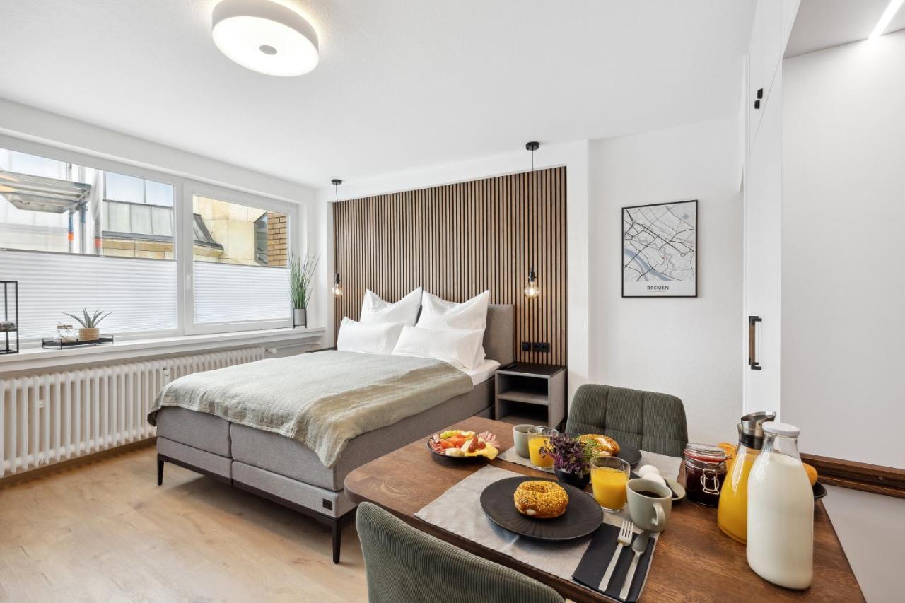 Modernes Studio Am Bremer Dom Mit Balkon Ngoại thất bức ảnh